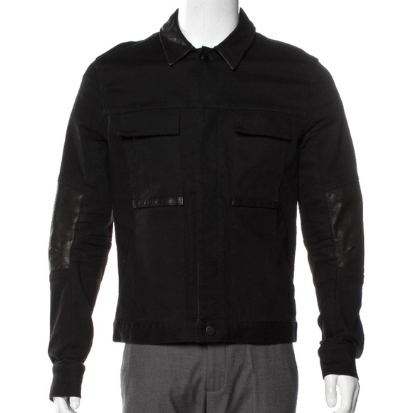 Alexandre Plokhov Trucker Denim/Leather Jacket Men’s Size 50IT​​​​ - Picture 11 of 11